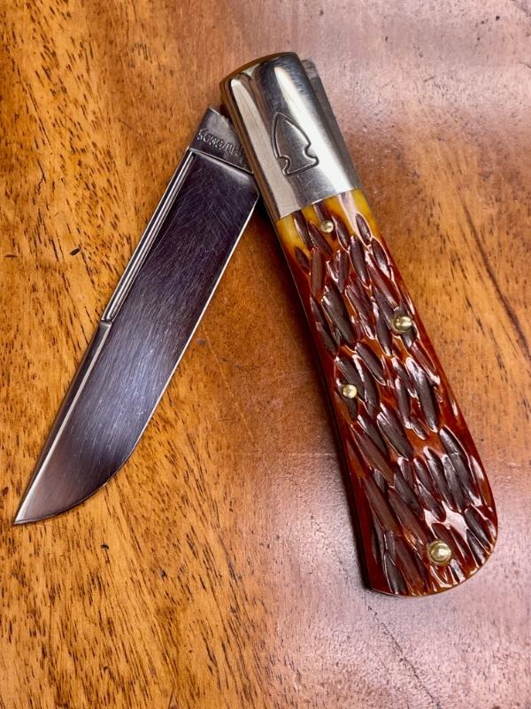 Northwoods (by GEC) Madison Barlow with Drop Point Blade and Jigged Harvest Bone Covers