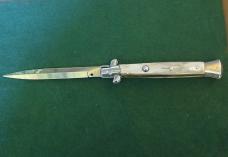 NEW FRANK BELTRAME 11"HONEY BUFFALO HORN"PICKLOCK" 4MM BLADE AND SPRING.