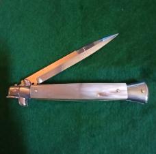 NEW FRANK BELTRAME 11"HONEY BUFFALO HORN"PICKLOCK" 4MM BLADE AND SPRING.
