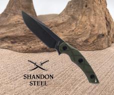 Fox Edge Lycosa Fixed Blade Knife FE-021 Kydex® Sheath Multi-position Clip G10 