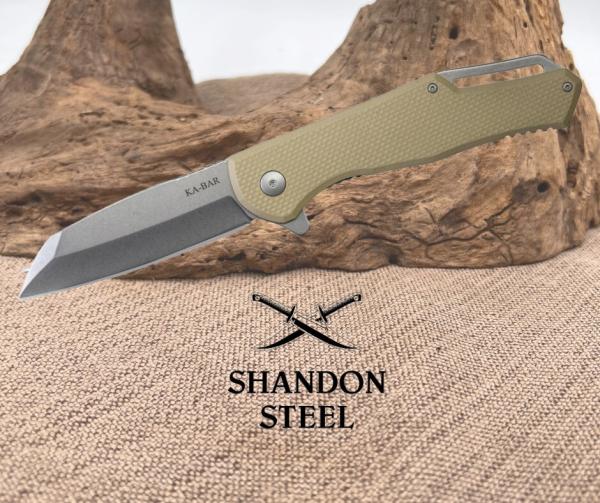 Ka-Bar Jarosz Folder Flipper 3.4 in Wharncliffe G-10 Handle PKT Clip 7508 NIB 