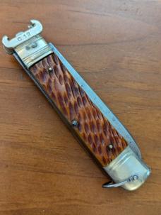 JAPANESE MADE AMBER PICKBONE EXTRACTOR SWITCHBLADE 