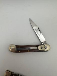 Lot of 3 Hubertus Solingen Germany Pocket knives Locking Lever Release 