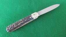 DISCONTINUED BOKER 715 STAG Lever Lock Automatic MINT 