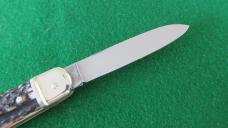 DISCONTINUED BOKER 715 STAG Lever Lock Automatic MINT 