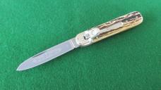 DISCONTINUED BOKER 715 STAG Lever Lock Automatic MINT 