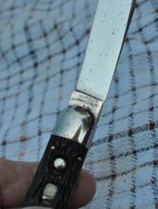 Schrade Walden NY Paratrooper/Hunter Jigged Rough Black handles Works No Peek Cleaned mirror Polish