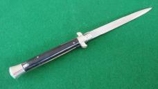 RARE c. 1950's 28cm (11") M. ITALY PICK LOCK Switchblade HORN MINT !