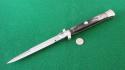 RARE c. 1950's 28cm (11") M. ITALY PICK LOCK Switchblade HORN MINT !