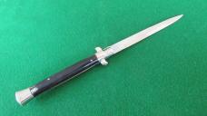 RARE c. 1950's 28cm (11") M. ITALY PICK LOCK Switchblade HORN MINT !