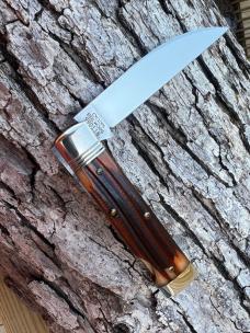 GEC 990118 BURNT ORANGE SPRINGFIELD BONE WALL STREET LOCKBACK KNIFE