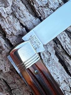 GEC 990118 BURNT ORANGE SPRINGFIELD BONE WALL STREET LOCKBACK KNIFE