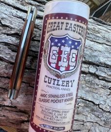 GEC 990118 BURNT ORANGE SPRINGFIELD BONE WALL STREET LOCKBACK KNIFE