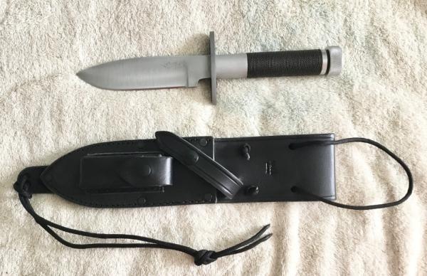 Greg Wall Custom Crane Style Hollow Handle Survival Knife And Sheath NEW