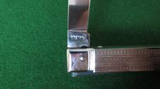 BONSA Solingen Rostfrei SLIMLNE Lever Lock Automatic Engine Turned  MINT !