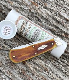 GEC NORTHFIELD ** 235220 ANTIQUE AUTUMN NATURAL BONE PIONEER TRAPPER