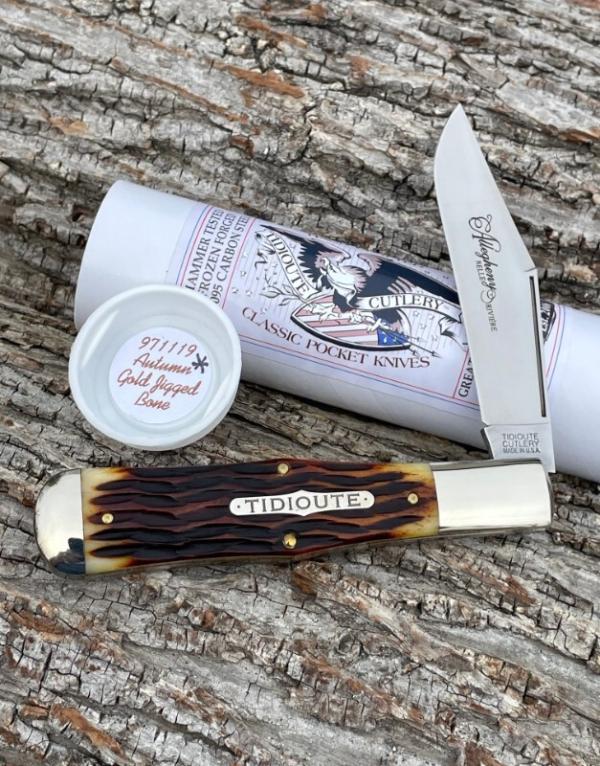 GEC TIDIOUTE ** 971119 AUTUMN GOLD JIGGED BONE ALLEGHENY PATTERN