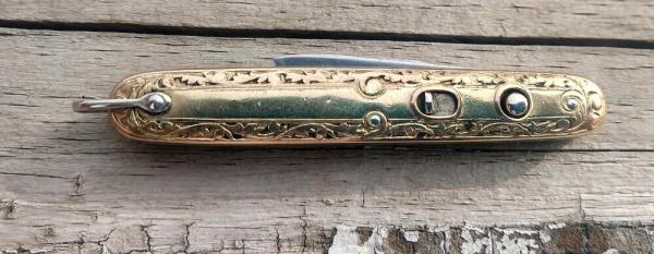 Schrade Double Model 744GG Gold