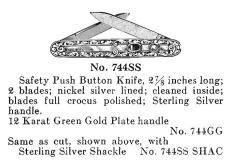 Schrade Double Model 744GG Gold