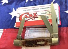 Case xx 1993 Stockman Knife Mdl# 63032 w/ Nice Brown Bone Handles -NOS