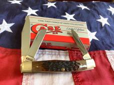 Case xx 1993 Stockman Knife Mdl# 63032 w/ Nice Brown Bone Handles -NOS