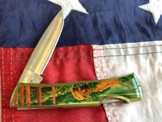Case xx 1984 Medium Lockback (mdl# 059L SS) w/ Large Brown Bear in Wilderness Synthetic Handles -NOS