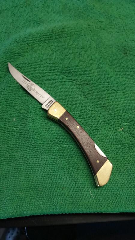 Sears Craftsman Model# 95075 "Old Crafty" Lockback Knife Nice Condition Made in U.S.A.