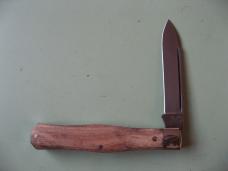   DANIELS FAMILY KNIFE BRANDS-TITUSVILLE CUTLERY-LEXINGTONIAN-HOLY OLIVE WOOD