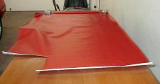 1990 CORVETTE FLAME RED ORIGINAL OEM VINYL SEAT MATERIAL LIKE NEW IN TUBE