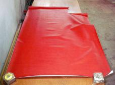 1990 CORVETTE FLAME RED ORIGINAL OEM VINYL SEAT MATERIAL LIKE NEW IN TUBE