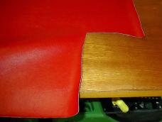 1990 CORVETTE FLAME RED ORIGINAL OEM VINYL SEAT MATERIAL LIKE NEW IN TUBE
