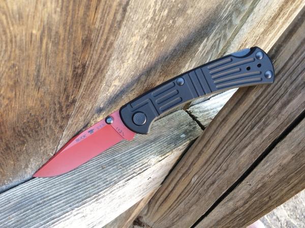 Buck 112 Ranger - May 2024 Buck of the Month - Black Aluminum Handle Red D2 Blade - New