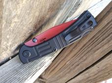 Buck 112 Ranger - May 2024 Buck of the Month - Black Aluminum Handle Red D2 Blade - New