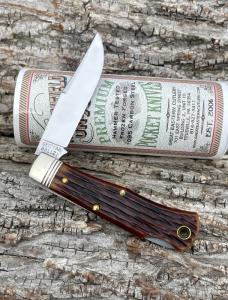 GEC NORTHFIELD ** 831121LB DARK BREWED JIGGED BONE TASCOSA LOCKBACK