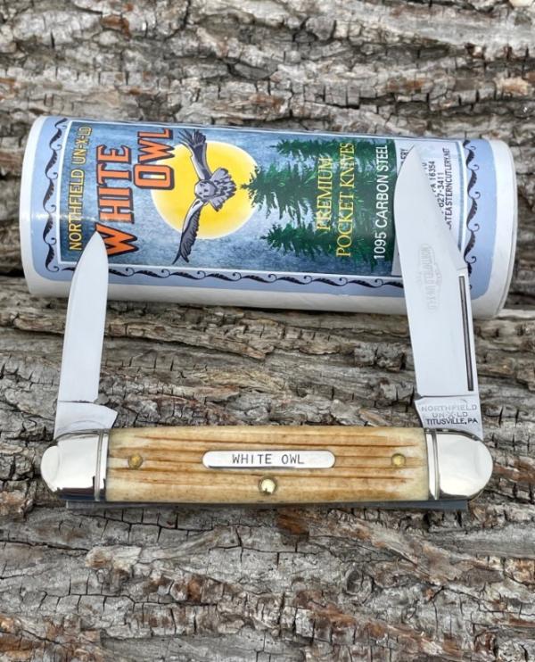 GEC NORTHFIELD ** 681221 COWHIDE JIGGED BONE WHITE OWL