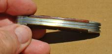 Boker USA 1941-83 Two Blade Jigged Red Bone 3" Closed Mirror Polish With Tarnish Factory Snap Tight