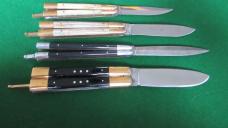 RARE LOT 4 PHILIPPINE BATANGAS Balisong Butterfly Knives Double Edge