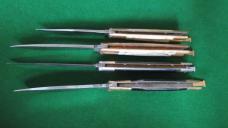 RARE LOT 4 PHILIPPINE BATANGAS Balisong Butterfly Knives Double Edge