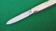 VERY RARE Valley Falls Cutlery Co. CROWN BOX CAR Split Backspring Whittler BONE