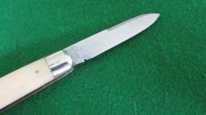 VERY RARE Valley Falls Cutlery Co. CROWN BOX CAR Split Backspring Whittler BONE