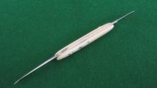 c .pre-1948 SCHRADE CUT CO. 3-3/8" DOUBLE Switchblade Imitation Ivory Unused