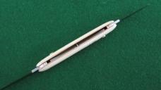 c .pre-1948 SCHRADE CUT CO. 3-3/8" DOUBLE Switchblade Imitation Ivory Unused