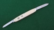 c .pre-1948 SCHRADE CUT CO. 3-3/8" DOUBLE Switchblade Imitation Ivory Unused