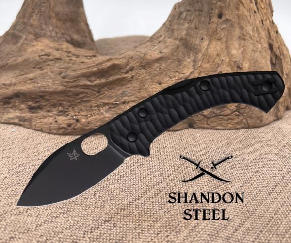 Fox Anso Zero  2.0 Desert Warrior Lockback Black Folding Becut Steel Pocket Knife