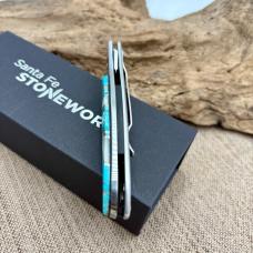 Santa Fe Stoneworks Kershaw Leek Jewelry Collection Turquoise Mother of Pearl
