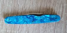 3 1/4" Joseph Rodgers 2-Blade Pen Knife, Nice Blue Celluloid Scales