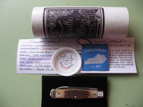   DANIELS FAMILY KNIFE BRANDS-TITUSVILLE CUTLERY-LEXINGTONIAN-SALESMAN SAMPLE