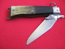 Rare Vintage 1950's Italian Oval Button SWING GUARD Ring Pull Shell Puller Switchblade Knife