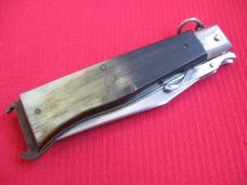 Rare Vintage 1950's Italian Oval Button SWING GUARD Ring Pull Shell Puller Switchblade Knife