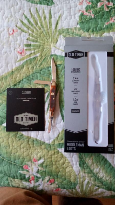 Schrade Old Timer Generational Series Middleman 340TG Made in U.S.A. New